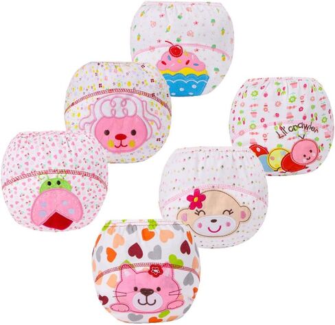 Baby Potty Training Pants Boys Girls Training Underwear Reusable (6 Pack) in Kuwait