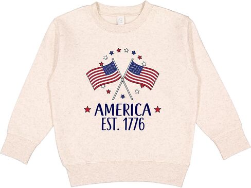 inktastic America Est 1776 4th Of July Toddler Sweatshirt in Saudi Arabia