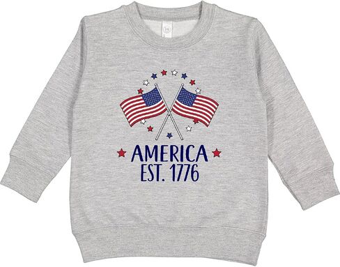 inktastic America Est 1776 4th Of July Toddler Sweatshirt in Saudi Arabia