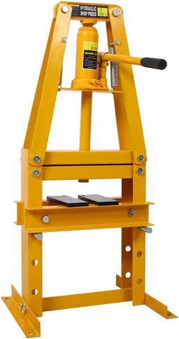 Press Heyraulic Shop 6-Ton-Penchtop A-Frame Press مع ارتفاع قابل للتعديل ، Press Plates وصمام السلامة ، الصحافة الهيدروليكية الصغيرة للمرآب ، إصلاح السيارات وتصنيع المعادن (Orange) in Kuwait