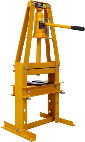 Press Heyraulic Shop 6-Ton-Penchtop A-Frame Press مع ارتفاع قابل للتعديل ، Press Plates وصمام السلامة ، الصحافة الهيدروليكية الصغيرة للمرآب ، إصلاح السيارات وتصنيع المعادن (Orange) in Kuwait
