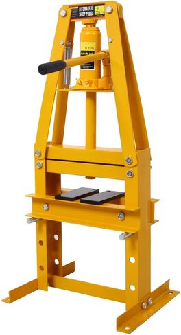 Press Heyraulic Shop 6-Ton-Penchtop A-Frame Press مع ارتفاع قابل للتعديل ، Press Plates وصمام السلامة ، الصحافة الهيدروليكية الصغيرة للمرآب ، إصلاح السيارات وتصنيع المعادن (Orange) in Kuwait