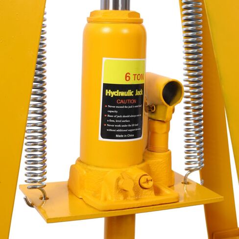 Press Heyraulic Shop 6-Ton-Penchtop A-Frame Press مع ارتفاع قابل للتعديل ، Press Plates وصمام السلامة ، الصحافة الهيدروليكية الصغيرة للمرآب ، إصلاح السيارات وتصنيع المعادن (Orange) in Kuwait