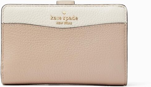 Kate Spade New York Leila Medium Compact Bifold Wallet Leather Deep Jade in Saudi Arabia