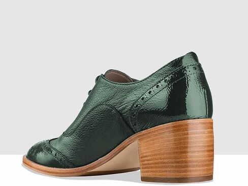 Fowt Women's Lace-Up Oxfords اللوز Toe Tee Mid Mid chunky Brogues Casual Insual Derby Saddle Shoes for Office Vacation Business US 4-16 in Kuwait