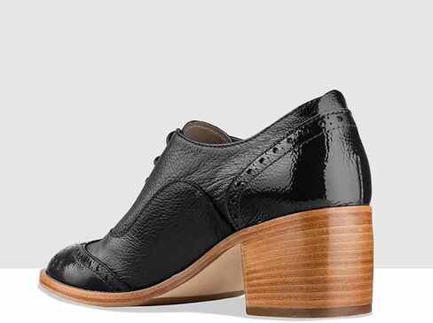 Fowt Women's Lace-Up Oxfords اللوز Toe Tee Mid Mid chunky Brogues Casual Insual Derby Saddle Shoes for Office Vacation Business US 4-16 in Kuwait