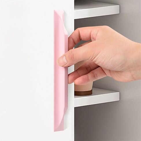 Modern cabinet handles, 2 Packs Children's Room Handles Cabinet Self-Adhesive Door Knob Kitchen Colourful Cupboard Handles,Drawer Pulls,Aluminum Alloy Profile for Wardrobe,Dresser,Bathroom(Green,200mm in Saudi Arabia