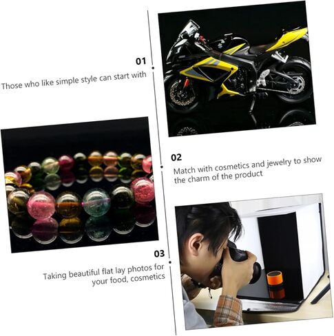 1pc Acrylic Mirror Photo Backdrop Plate Makeup Photography Background Reflection Plate for Food Cosmetics Jewelry Premium Recyclable Acrylic for Flat Lay Photography in Kuwait