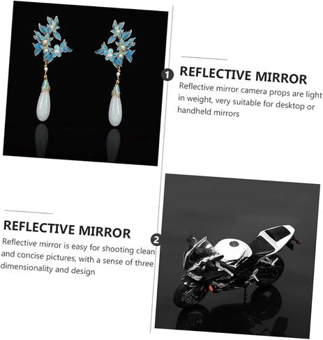 1pc Acrylic Mirror Photo Backdrop Plate Makeup Photography Background Reflection Plate for Food Cosmetics Jewelry Premium Recyclable Acrylic for Flat Lay Photography in Kuwait