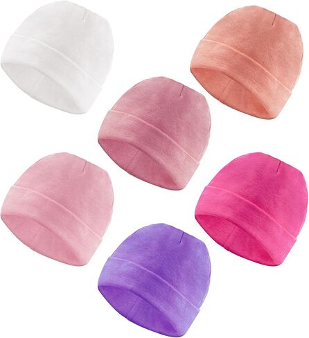 6 Pack Baby Hats 0-6 Months for Unisex,Baby Beanie,Newborn Hats for Girl Boys Baby Essentials in Saudi Arabia