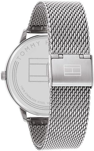 Tommy Hilfiger Men's Stainless Steel Quartz Watch with Leather Strap, Brown, 21 (Model: 1791840) in Saudi Arabia