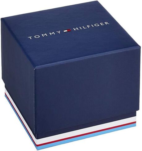 Tommy Hilfiger Men's Stainless Steel Quartz Watch with Leather Strap, Brown, 21 (Model: 1791840) in Saudi Arabia