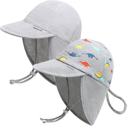 Baby Sun Protection Hat with Neck Flap UPF 50+ Polyester Hat 0-5T | Kids Infant Toddler Beach Hat,swimming pool hat, lightweight and easy carrying,adjustable Chin strap in Saudi Arabia
