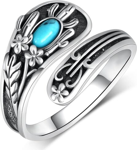 Butterfly Spoon Rings 925 Sterling Silver Adjustable Butterfly Cross Ring Butterfly Thumb Rings Jewelry Gifts for Women in Kuwait