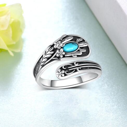 Butterfly Spoon Rings 925 Sterling Silver Adjustable Butterfly Cross Ring Butterfly Thumb Rings Jewelry Gifts for Women in Kuwait