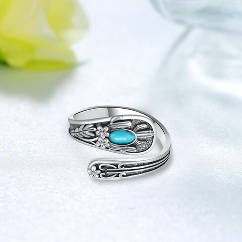 Butterfly Spoon Rings 925 Sterling Silver Adjustable Butterfly Cross Ring Butterfly Thumb Rings Jewelry Gifts for Women in Kuwait