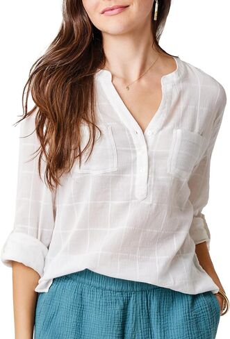 Carve Designs Women's Dylan Textured Shirt in Saudi Arabia