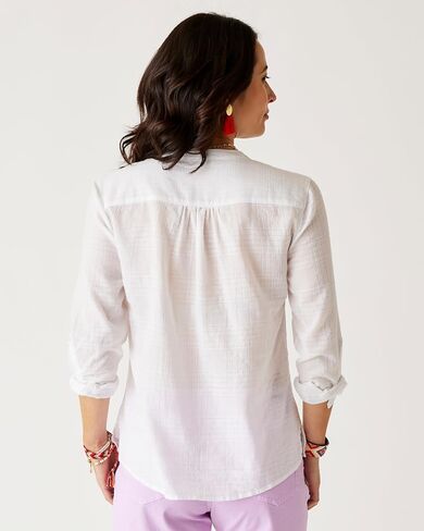 Carve Designs Women's Dylan Textured Shirt in Saudi Arabia