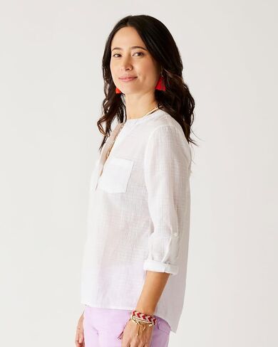 Carve Designs Women's Dylan Textured Shirt in Saudi Arabia