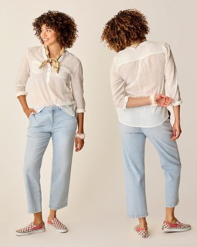 Carve Designs Women's Dylan Textured Shirt in Saudi Arabia