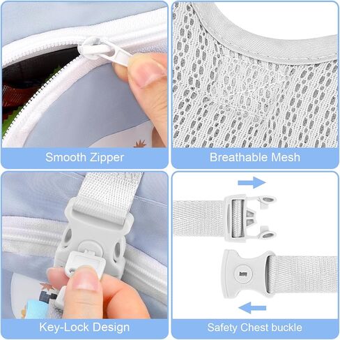 Accmor Toddler Harness Leash, Collapsible Cute Rabbit Kids Leash + Anti Lost Wrist Link for Outdoor Travel, Soft Child Walking Harness Tether Wristband Assistant Strap Belt Protector for Baby Girls in Kuwait