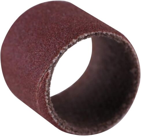 100Pcs Sanding Drums kit, Drum Sander Sanding Bands Sanding Bits Sleeves with Drum Mandrel, Rotary Tool Accessories 80/320/600Grit(#80) in Saudi Arabia