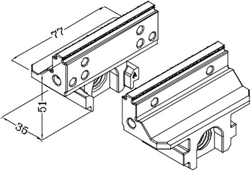 4 Inch (H77-85) CNC Self Centering Vise,Precision Milling Machine Vise,Three-Four-Five Axis Universal Vise. in Kuwait