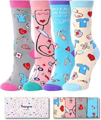 HAPPYPOP Dental Assistant Gifts Dentist Gifts Teeth Gifts Tooth Gifts Dental School Gifts, Dentist Socks Women Dental Socks Tooth Socks Teeth Socks Dentist Socks in Kuwait