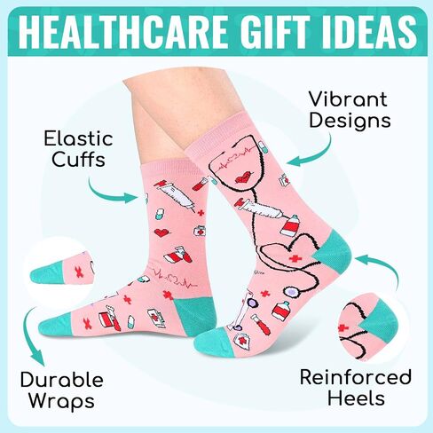 HAPPYPOP Dental Assistant Gifts Dentist Gifts Teeth Gifts Tooth Gifts Dental School Gifts, Dentist Socks Women Dental Socks Tooth Socks Teeth Socks Dentist Socks in Kuwait