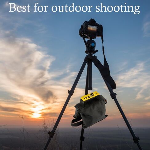 Impact Saddle Shot Bag - 25 lb Weight Bags for Light Stand Photography Video Equipment, Heavy Duty Saddlebag for Backdrop Stand, Photo Tripod, Canopy, Pop up Tent, Water-Resistant(Steel Balls Inside) in Kuwait