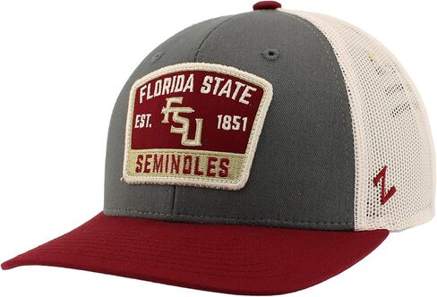 قبعة سائق الشاحنة Zephyr Standard NCAA مرخصة رسميًا، Dakota Switchback، لون الفريق، مقاس واحد in Kuwait