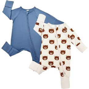 Bow Dream Bamboo Rayon Baby Pajamas Infant Sleepers Newborn Girl Boy Clothes Rompers Bemsuit الزي