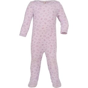 Thermal Footed Romper: Organic Wool Silk Footie with Long Sleeves for Baby Boys or Girls