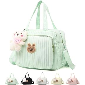 Baby Diaper Bag Tote, Cute Small Crossbody Nappy Mommy Bag, Lightweight Travel & Hospital Multifunction Storage Tote
