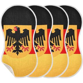Flag Germany Burp Cloths Baby Boys Girls Absorbent Soft Cotton Burping Cloths Rags, 1 Pack