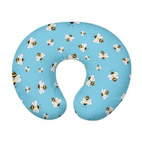 Forchrinse Purple Butterfly Nursing Pillow Cover for Girls Nursing Pillow Slipcover Breastfeeding Cushion Cover Baby Shower for Mom
