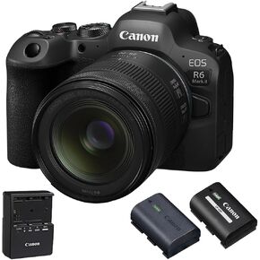 Canon EOS R6 Mark II Mirrorless Camera with 24-105mm f/4-7.1 Lens Bundle with Extra LP-E6P Lithium-Ion Battery
