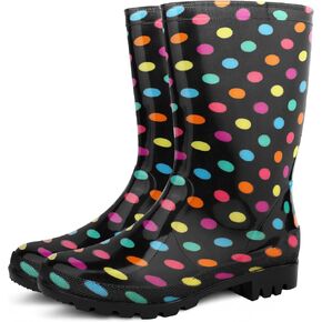 Hellorain Waterproof Rainboot for Women Lightweight PVC Women's Rain Footwear Suitable for Outdoor work Farming, Garden in Saudi Arabia