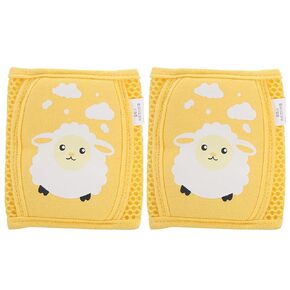 Baby Crawling Knee Pad, 1 Pair Toddler Adjustable Knee Pad Anti Slip Leg Soft Knee Pad for Baby Crawling or Toddling (blue kitten)