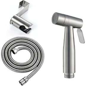 Bidet Sprayer for Toilet, Stainless Steel Baby Cloth Diaper Sprayer Wall Mounted Handheld Bidet Toilet Sprayer Set with Hose for Cleaning, Baby Wash,C（D）