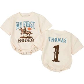 Personalized One Sweet Cookie 1st Birthday Short Sleeve Romper, First Birthday Outfit Boy, Birthday Boy