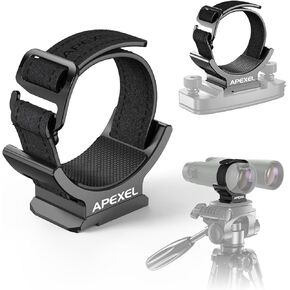 APEXEL Binoculars Backpack Clip with 38mm Quick Release Plate, Attaches to Straps and Belts, CNC Aluminum Binocular Carrying System with 1/4" Screw for Tripod, Binoculars Accessories Also for Cameras.