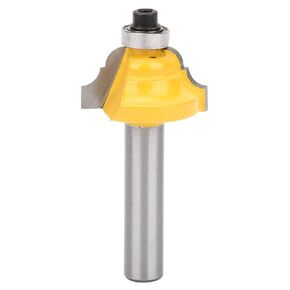 8mm Shank Double Roman Ogee Router Bit Woodworking Milling Cutter with YG8 Alloy Cutter Head Powder Coated Surface Treatment Solid Steel Body Welding Technology for (8*38.1MM)