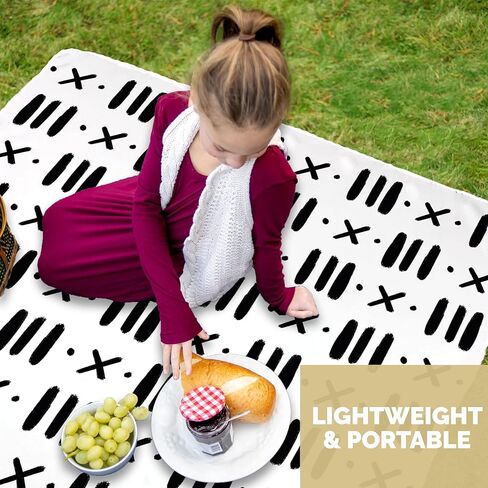 JumpOff Jo - Large Baby Splat Mat for Under High Chair, Booster Seat, Tabletop, Food Catcher - Protect Floor and Carpet from Spills & Crafts - Waterproof and Washable (Dashes) in Kuwait