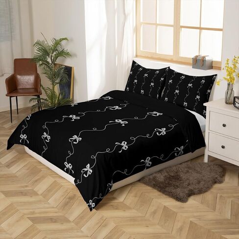 erosebridal princess bowknot bedding set clep pink pink bow toddler cover cover for Kids Girls Teen ، kawaii plaid bow tie tie cover cover coquette bed ster in Saudi Arabia
