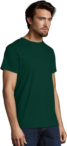 Hanes mens Nano Premium Cotton T-shirt (Pack of 2) fashion t shirts, Light Steel, Large US in Saudi Arabia