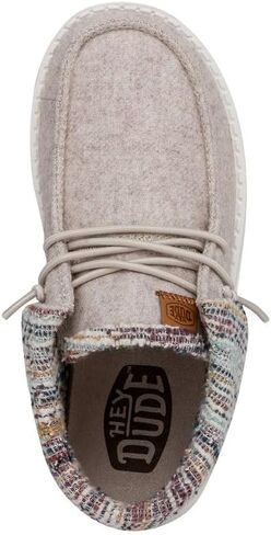 Hey Dude Wendy Fold Youth Felted Cozy Black Size 4 | Girl's Loafers | Girl's Slip On Shoes | Comfortable & Light Weight in Saudi Arabia