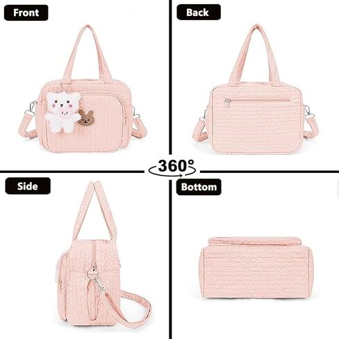 Baby Diaper Bag Tote, Cute Small Crossbody Nappy Mommy Bag, Lightweight Travel & Hospital Multifunction Storage Tote in Saudi Arabia