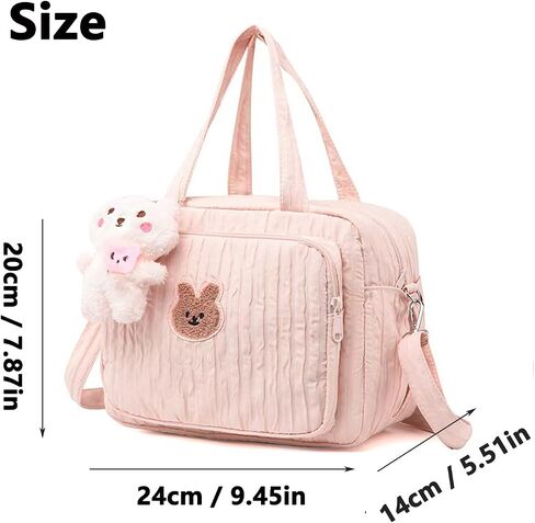 Baby Diaper Bag Tote, Cute Small Crossbody Nappy Mommy Bag, Lightweight Travel & Hospital Multifunction Storage Tote in Saudi Arabia