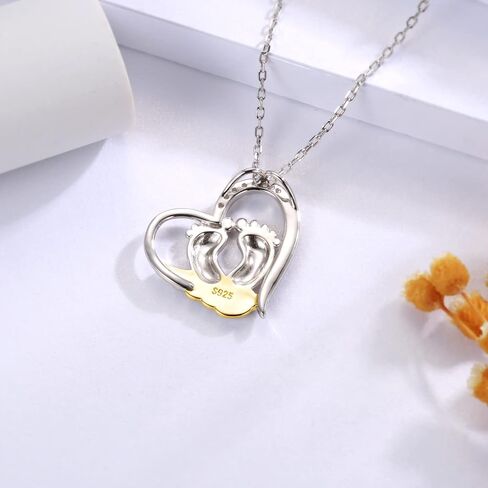 Sterling Silver Miscarriage Necklace for Women - Mommy of an Angel Heart Pendant Loss of Pregnancy Memorial Jewelry Losing Child Sympathy Gifts for Mom in Saudi Arabia